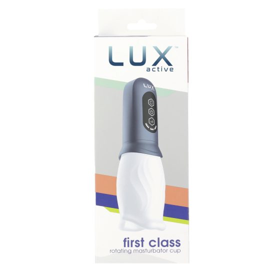 LUX Active First Class - rotating head masturbator (white-grey)