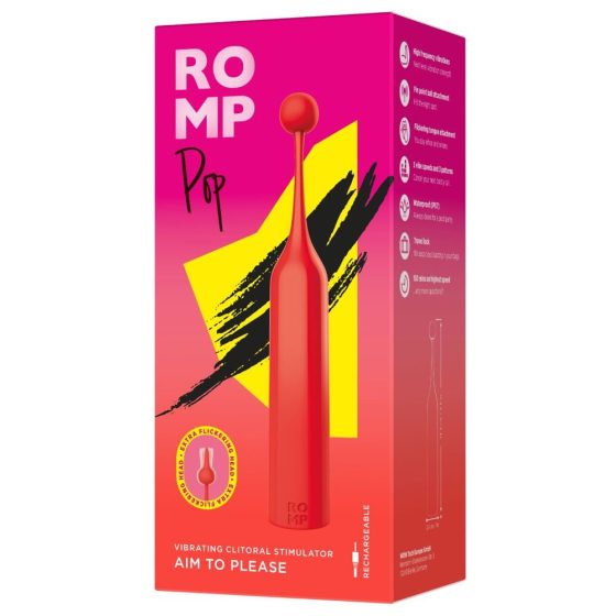 ROMP Pop - Bliss Point Mini Vibrator (red)