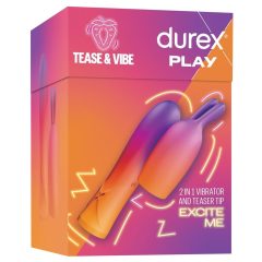   Durex Tease & Vibe - rechargeable rod vibrator with bunny clitoris stimulator (pink)