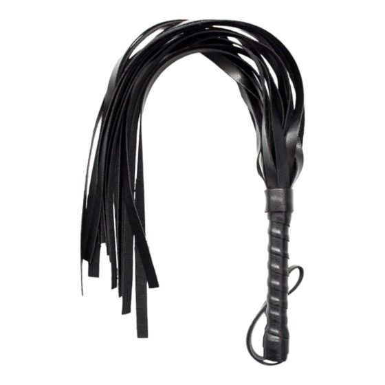 / Leatherette whip - black (42cm)