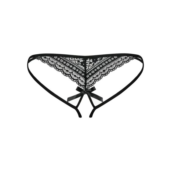 Obsessive Picantina - double strapped women's underwear (black) - L/XL