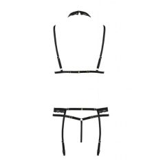   Passion Devil Shelly - Lace Body Harness Underwear Trio (Black)
