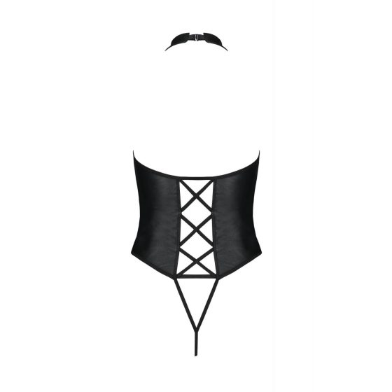 Passion Nancy - open body with cross straps (black)