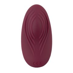   Feel the Magic Shiver - rechargeable radio-controlled panty vibrator (burgundy) - in a pouch