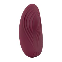   Feel the Magic Shiver - rechargeable radio-controlled panty vibrator (burgundy) - in a pouch