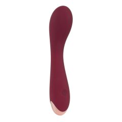   Feel the Magic Shiver - rechargeable silicone G-spot vibrator (burgundy) - in a pouch