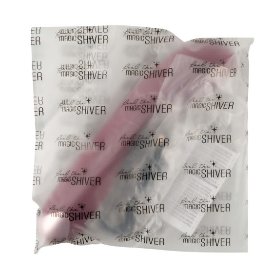 Feel the Magic Shiver - rechargeable silicone G-spot vibrator (burgundy) - in a pouch