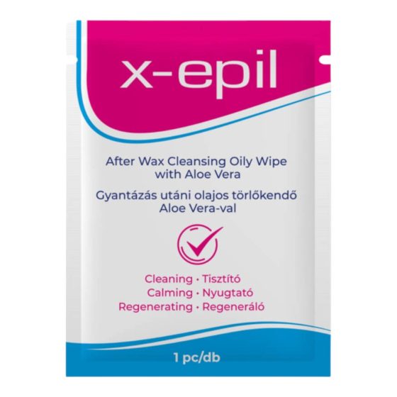 X-Epil - Post Waxing Oil Wipes (1pcs) - Aloe Vera