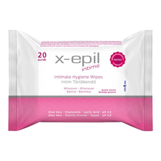 X-Epil Intimo - intimate wipes (20pcs)