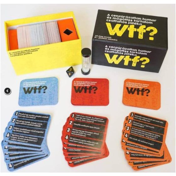 WTF? board game for adults (in Hungarian)