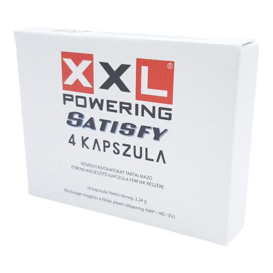 XXL powering Satisfy - strong, dietary supplement capsules for men (4pcs)
