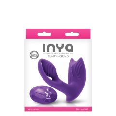   Inya Bump-N-Grind - rechargeable, radio controlled, heated 2in1 clitoral vibrator (purple)
