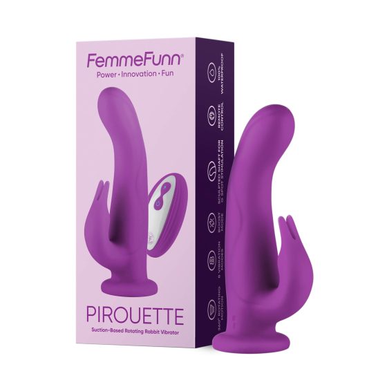 FemmeFunn Pirouette - Rechargeable, Radio, Premium Vibrator (purple)