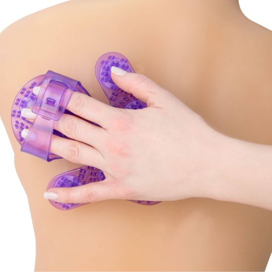 Roller Balls Massager - massaging hand pad (purple)