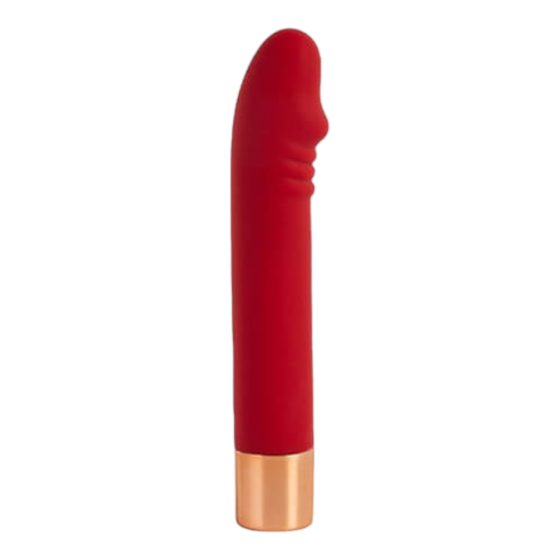 Lonely Charming Vibe Dick - rechargeable, waterproof G-spot vibrator (red)