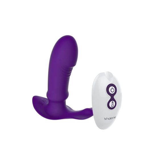 Nalone Marley - cordless, heated, radio controlled prostate vibrator (purple)
