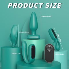 Sex HD - Rechargeable Radio 4-piece Vibrator Set (turquoise)
