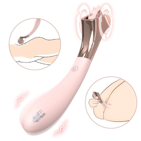 Sex HD - Rechargeable, waterproof vibrator and pendulum (pink)
