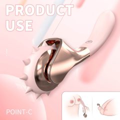   Sex HD - Rechargeable, waterproof vibrator and pendulum (pink)
