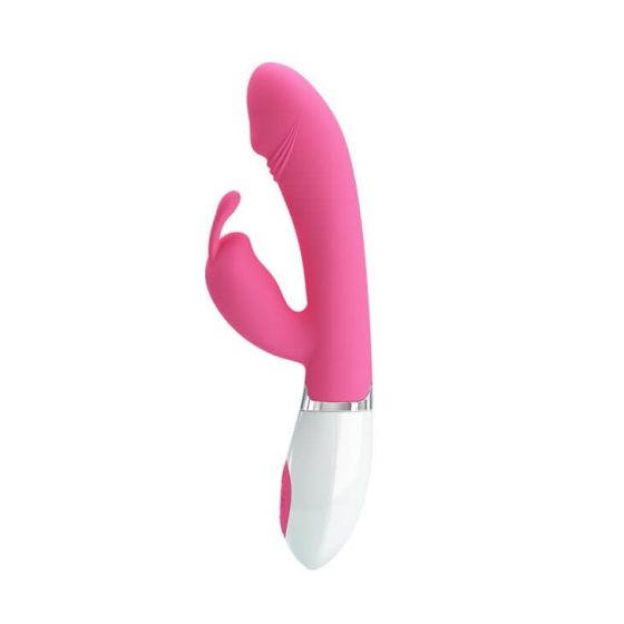 Pretty Love Gene - Waterproof G-spot vibrator with spike (pink and white)
