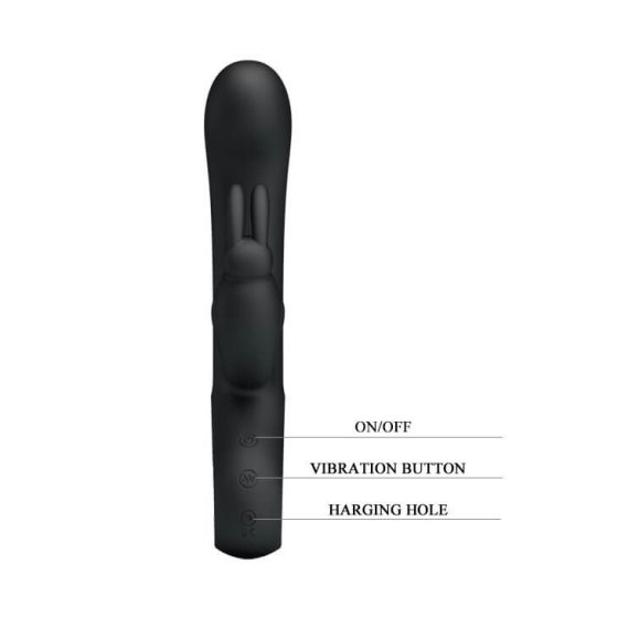 Pretty Love Webb - Rechargeable, waterproof, vibrator with wand (black)