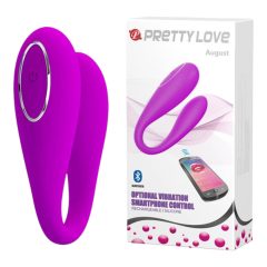   Pretty Love August - Rechargeable smart G-spot and clitoral vibrator (pink)