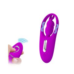   Pretty Love Wild Rabbit - rechargeable radio controlled bunny clitoris stimulator (pink)