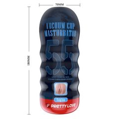   Pretty Love Vacuum Cup - lifelike fake pussy masturbator (natural)