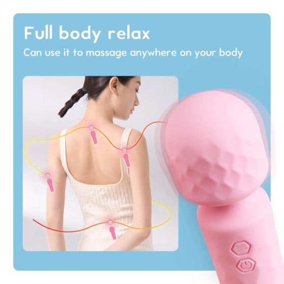 Vibeconnect - rechargeable, waterproof mini massager vibrator (pink)
