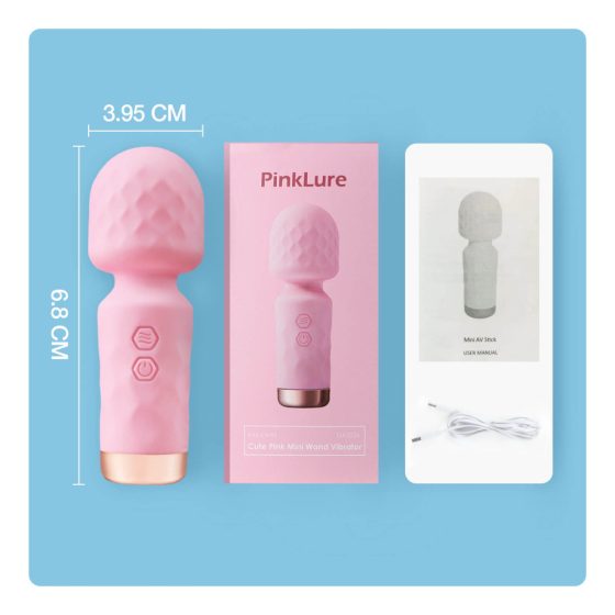 Vibeconnect - rechargeable, waterproof mini massager vibrator (pink)