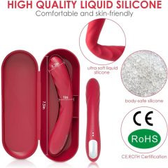   Vibeconnect Hilary - rechargeable silicone G-spot vibrator (red)