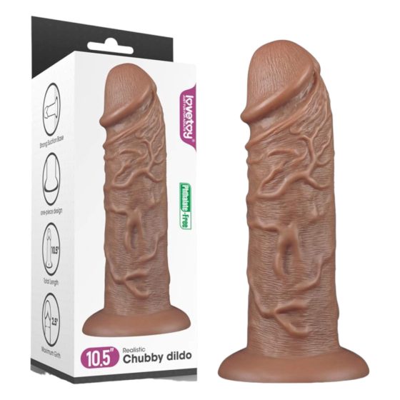 Lovetoy Chubby - cloven-footed dildo - 25cm (natural)