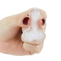 Penis-shaped ice cube mould (pink)