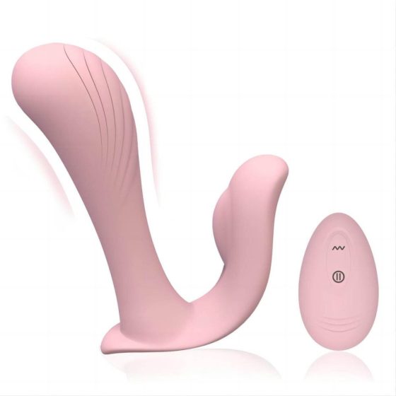 Tracy's Dog - radio controlled, waterproof attachable vibrator (pink)