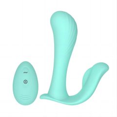   Tracy's Dog - radio controlled, waterproof attachable vibrator (turquoise)