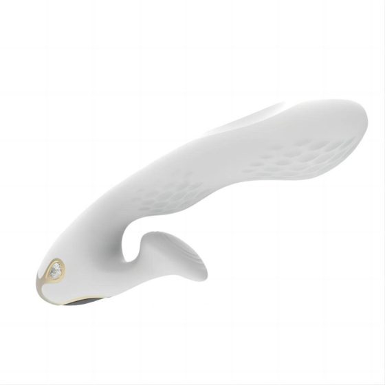Tracy's Dog VX008 - Rechargeable, waterproof vibrator with tickle lever (white)