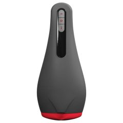   OTOUCH Airturn 2 - rechargeable, heated, suction mouth masturbator (black-red)