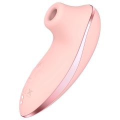   / Vibeconnect - rechargeable air-wave clitoral stimulator with heater (peach)