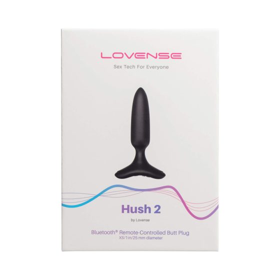 LOVENSE Hush 2 XS - rechargeable small anal vibrator (25mm) - black