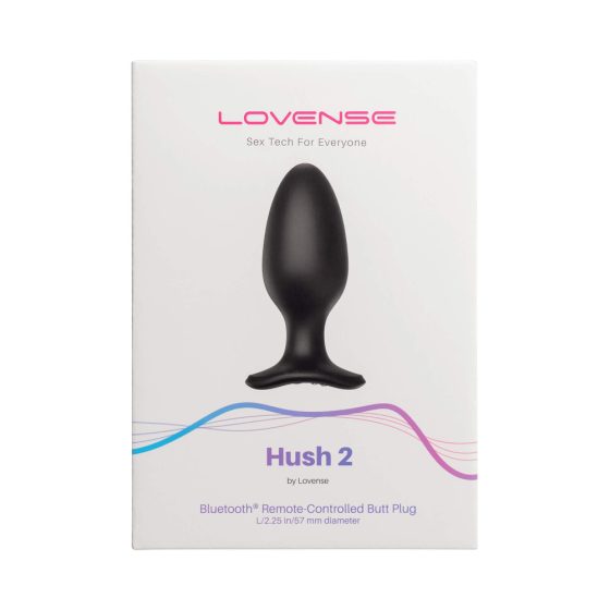 LOVENSE Hush 2 L - rechargeable small anal vibrator (57mm) - black