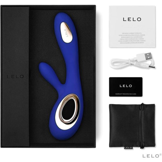 LELO Soraya Wave - cordless vibrator with wand and bobbing arm (blue)
