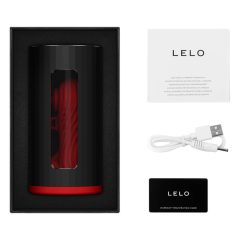 LELO F1s V3 - Interactive Masturbator (black-red)