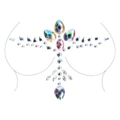 Le Désir - sparkling cleavage sticker (rainbow)