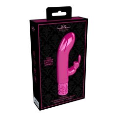   Royal Gems Dazzling - Rechargeable, waterproof bunny G-spot vibrator with tickle lever (pink)