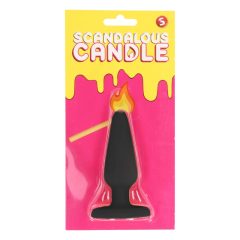 Scandalous - candle - anal plug - black (50g)
