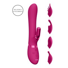   Vive Chou - Rechargeable, waterproof vibrator with interchangeable heads (pink)