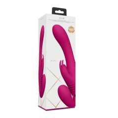   Vive Suki - rechargeable, strapless attachable vibrator with bunny clitoris stimulator (pink)