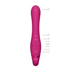   Vive Suki - rechargeable, strapless attachable vibrator with bunny clitoris stimulator (pink)