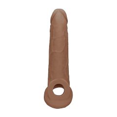   RealRock Penis Sleeve 9 - penis sheath (21,5cm) - dark natural