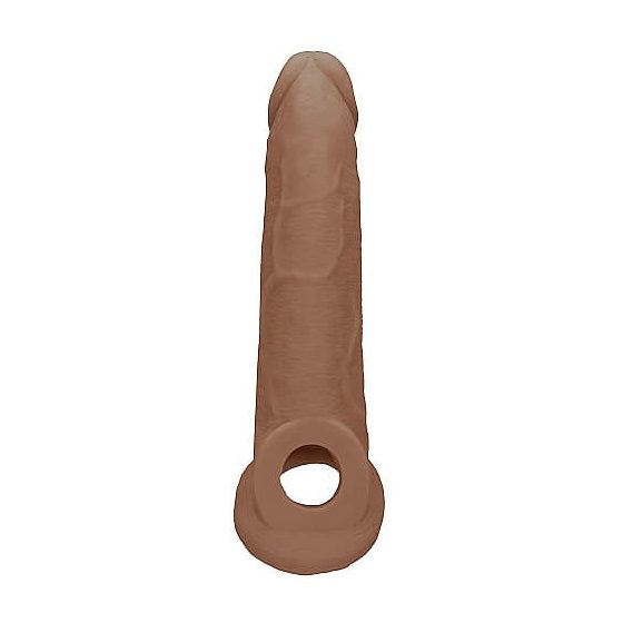 RealRock Penis Sleeve 9 - penis sheath (21,5cm) - dark natural